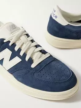 Кроссовки CT500 из замши и нубука с кожаной отделкой NEW BALANCE, темно-синий