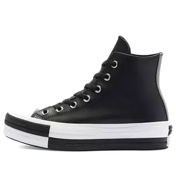 Кроссовки ctas double stack lift hi white black sneakers 'black white' Converse, черный
