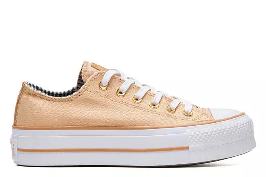 Кроссовки Ctas Lift OX на платформе Converse, бежевый