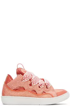 Кроссовки Curb в розовую крапинку Lanvin