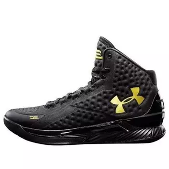 Кроссовки curry 1 'blackout' Under Armour, черный