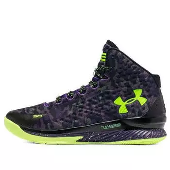 Кроссовки curry 1 retro 'dark matter' Under Armour, черный