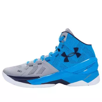 Кроссовки curry 2 'electric blue' Under Armour, серый