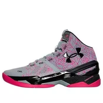 Кроссовки curry 2 mothers day 'light gray black pink' Under Armour, серый