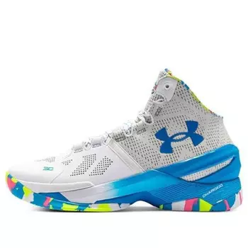 Кроссовки curry 2 retro 'splash party' Under Armour, белый