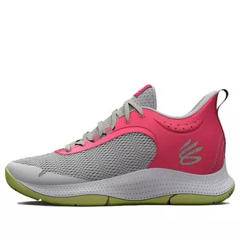 Кроссовки curry 3z6 'grey mist pink shock' Under Armour, серый