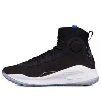 Кроссовки curry 4 4 'black white' Under Armour, черный