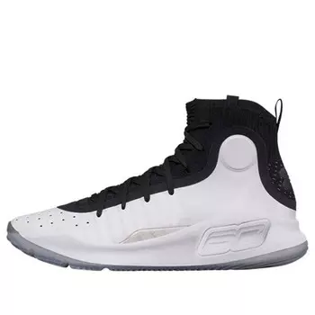 Кроссовки curry 4 'black white' Under Armour, черный