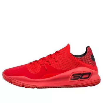 Кроссовки curry 4 low 'red' Under Armour, красный