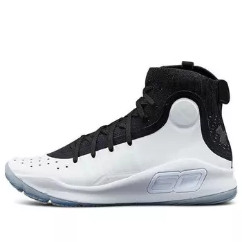 Кроссовки curry 4 mid 'black white' Under Armour, черный