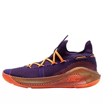 Кроссовки curry 6 'deep orchid' Under Armour, фиолетовый