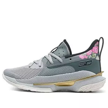 Кроссовки curry 7 big 'chinese new year' Under Armour, серый