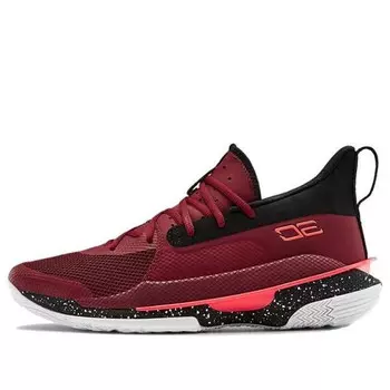 Кроссовки curry 7 'underrated tour' Under Armour, красный