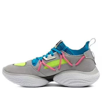 Кроссовки curry brand curry flow cozy 'grey electric blue' Under Armour, серый
