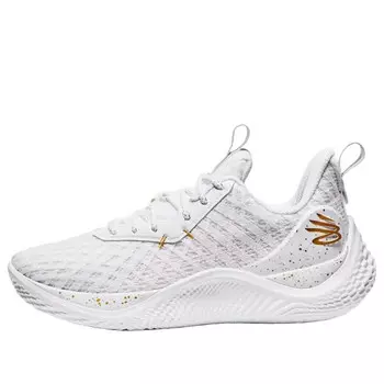 Кроссовки curry flow 10 team 'white metallic gold' Under Armour, белый
