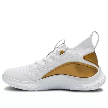 Кроссовки curry flow 8 'gold blooded' Under Armour, белый