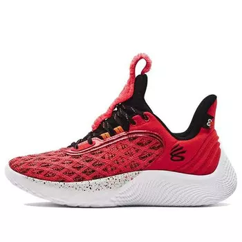 Кроссовки curry flow 9 'sesame street elmo' Under Armour, красный