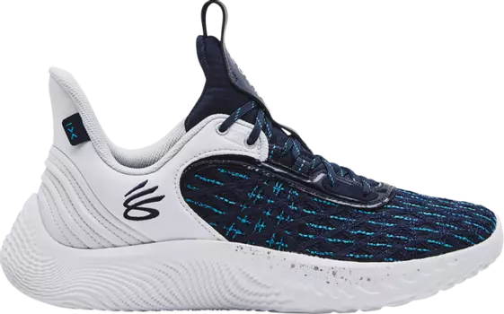 Кроссовки Curry Flow 9 Team White Midnight Navy, синий