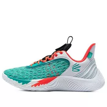 Кроссовки curry flow 9 'white neptune' Under Armour, белый