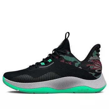 Кроссовки curry hovr splash 2 'black antifreeze camo' Under Armour, черный