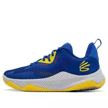 Кроссовки curry hovr splash 3 'blue yellow white' Under Armour, синий