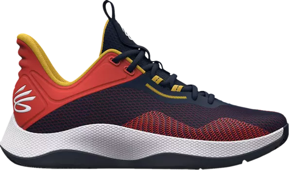 Кроссовки Curry HOVR Splash Midnight Navy Orange, синий