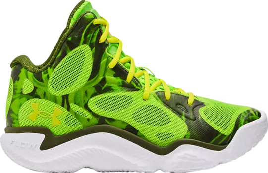 Кроссовки Curry Spawn FloTro 'Riley's Choice', зеленый