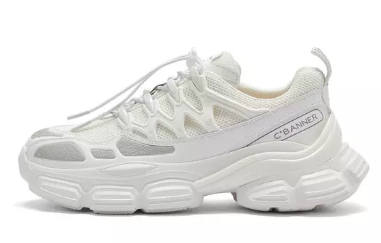 Кроссовки CВ°BANNER Chunky Sneakers Women's Low-Top White, белый