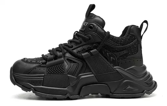 Кроссовки CВ°BANNER Chunky Sneakers Women's Low-Top Black, черный