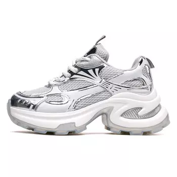 Кроссовки CВ°BANNER Chunky Sneakers Women's Low-Top Silver