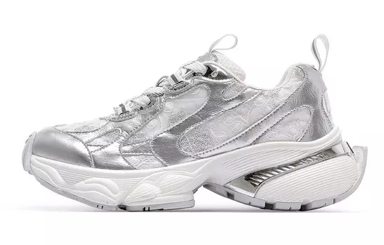 Кроссовки CВ°BANNER Chunky Sneakers Women's Low-Top Silver