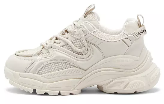 Кроссовки CВ°BANNER Chunky Sneakers Women's Low-Top Beige, бежевый