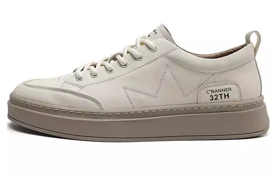 Кроссовки CВ°BANNER Skateboard Shoes Men Low-Top White