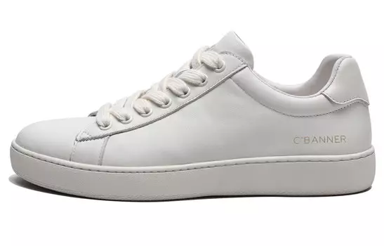 Кроссовки CВ°BANNER Skateboard Shoes Men Low-Top White, белый
