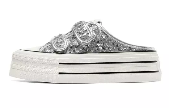 Кроссовки CВ°BANNER Skateboard Shoes Women's Low-Top Silver