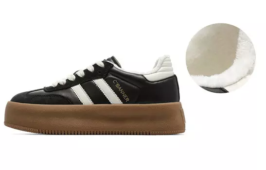 Кроссовки CВ°BANNER Skateboard Shoes Women's Low-Top Black