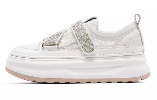 Кроссовки CВ°BANNER Skateboard Shoes Women's Low-Top White