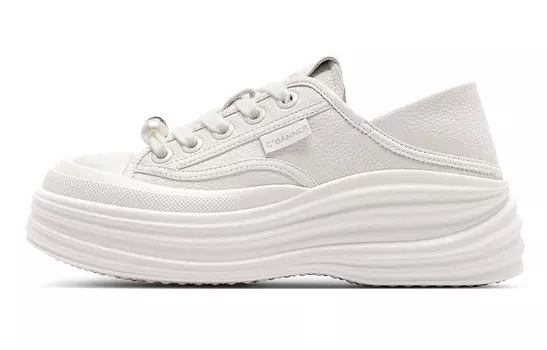 Кроссовки CВ°BANNER Skateboard Shoes Women's Low-Top White