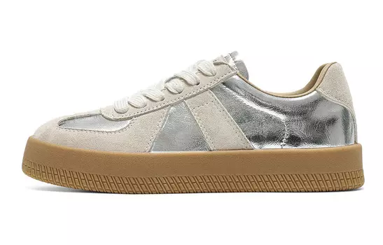 Кроссовки CВ°BANNER Skateboard Shoes Women's Low-Top Silver