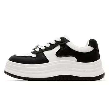 Кроссовки CВ°BANNER Skateboard Shoes Women's Low-Top Beige Black