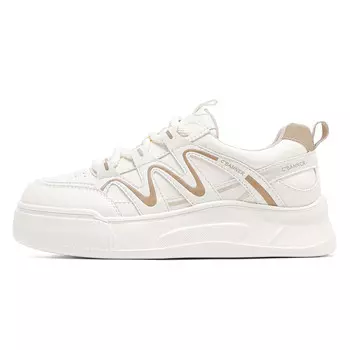 Кроссовки CВ°BANNER Skateboard Shoes Women's Low-Top Beige Apricot