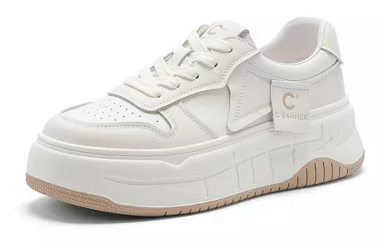 Кроссовки CВ°BANNER Skateboard Shoes Women's Low-Top Beige