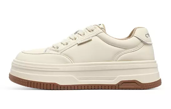 Кроссовки CВ°BANNER Skateboard Shoes Women's Low-Top Beige, бежевый
