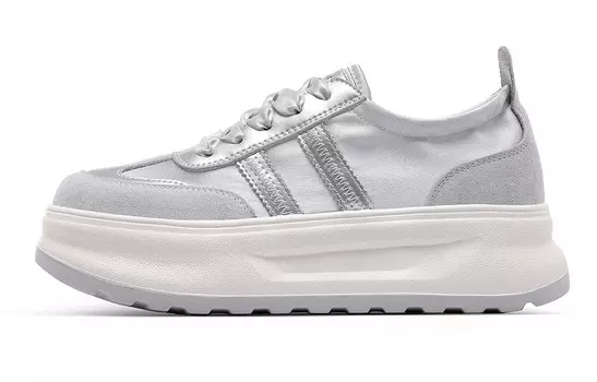 Кроссовки CВ°BANNER Skateboard Shoes Women's Low-Top Silver