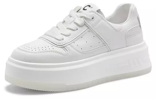 Кроссовки CВ°BANNER Skateboard Shoes Women's Low-Top White, белый