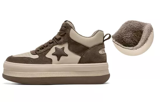 Кроссовки CВ°BANNER Skateboard Shoes Women's Low-Top Brown