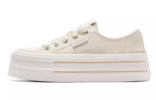 Кроссовки CВ°BANNER Skateboard Shoes Women's Low-Top Beige