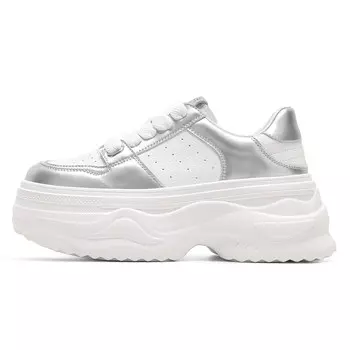 Кроссовки CВ°BANNER Skateboard Shoes Women's Low-Top Silver