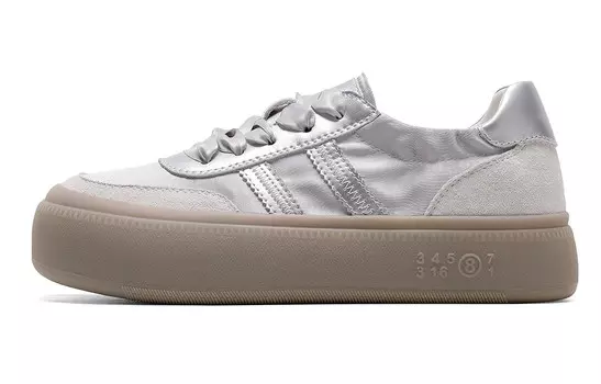 Кроссовки CВ°BANNER Skateboard Shoes Women's Low-Top Silver