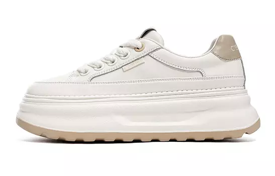 Кроссовки CВ°BANNER Skateboard Shoes Women's Low-Top Beige Apricot